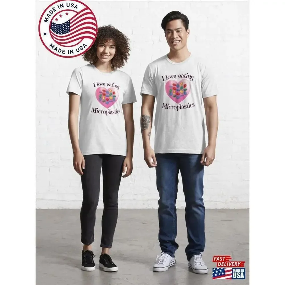 I Love Eating Microplastics Dark Viral Meme Humor Unisex T-Shirt
